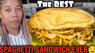 I Made A GIANT SPAGHETTI SANDWICH 🤣COOK WITH ME [upl. by Clyte]