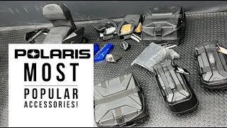 2022 POLARIS SNOWMOBILE ACCESSORIES OVERVIEW WHAT IS POPULAR AND HOW DO THEY INSTAL ALL THE BAGS [upl. by Kenny371]