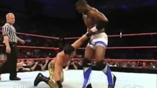 Muhammad Hassan amp Daivari vs Shelton Benjamin [upl. by Ridinger]