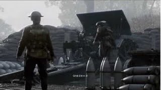 Battlefield 1  Artillery Barrage Scene [upl. by Matuag469]