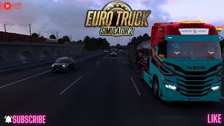 RISE IN GAME ETS2 hurray IVECO SWAY random job🚚🚛😊 [upl. by Laemaj]