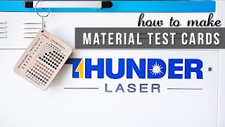 How to Make Material Test Cards on about Laser [upl. by Axe]