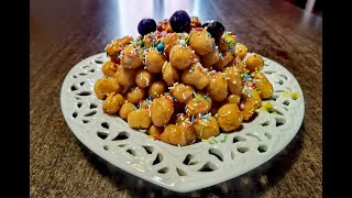 STRUFFOLI NAPOLETANI ricetta perfetta struffoli pignolata o cicerchiata con videoricetteinsieme [upl. by Ferro205]