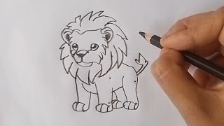 The Hidden Secrets of Pencil Drawing a Lion [upl. by Aylat]