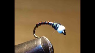 FLY TYING Gunmetal Grey Chironomid [upl. by Amsirac525]