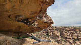 Double Pecan V7  East Mountain Hueco Tanks [upl. by Ainolopa240]