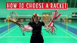 How To Choose The BEST BADMINTON RACKET For You [upl. by Tinya401]