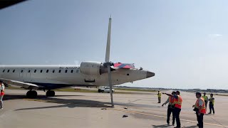 WPTV News crew aboard Delta plane at time of collision [upl. by Kinson]