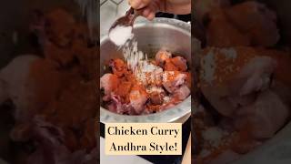 Chicken Curry Andhra Style food cooking [upl. by Kata]