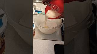 MIXING LIQUID MIXTURE TO DRY MIXTURE crepes pt3 [upl. by Sinne]