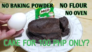 MILO CAKE  DIY FOR PHP 100 ONLY  NO OVEN [upl. by Kriss847]