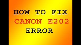 HOW TO FIX CANON E202 ERROR [upl. by Sumetra]