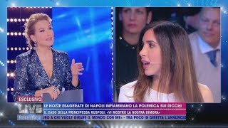 Principessa Giacinta Ruspoli “Ora finiti privilegi dei reali” Live Non è la D’Urso [upl. by Ailsa]