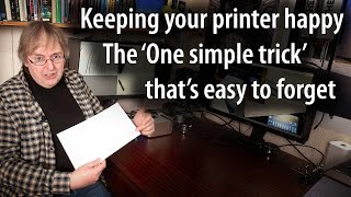 The simple procedure which helps keep your inkjet printer healthy Neglect it at your peril [upl. by Rolyks]