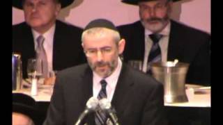 Rabbi Chaim Dovid Zwiebel Agudah Dinner 2010 [upl. by Nide]