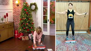 PowerFit Elite Vibration Platform with Exercise Bands and Remote on QVC [upl. by Llerrac]