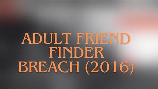 The Dark Web Adult Friend Finder Breach Exposed  A Cyberstory [upl. by Priebe]