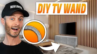 hast du noch nicht gesehen  DIY Projekt TV Wand selber bauen LED Holz amp Stahl [upl. by Sherburne879]