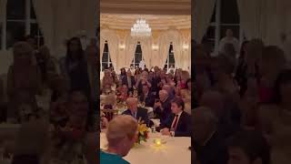 breakingnews  Donald Trump spotted dancing to YMCA with Elon Musk at MaraLago for Thanksgiving [upl. by Ailimat953]