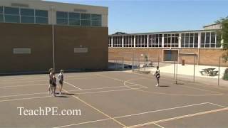 Netball  Attacking Movement  Double Lead Level 3 [upl. by Ahsihat88]