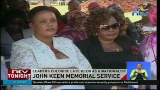 John Keen memorial service Leaders eulogise late keen as a nationalist [upl. by Kegan]