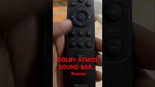 DOLBY ATMOS SOUND BAR REMOTE [upl. by Downe]