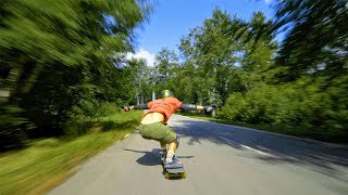 INSANE Downhill Longboarding Run  desgnarlais [upl. by Adelaja]