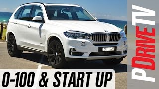 2014 BMW X5 xDrive50i 0100kmh and engine sound [upl. by Eerdua]