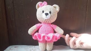 OSITA bailarina AMIGURUMI Tutorial PASO A PASO Parte 4 [upl. by Halyahs]