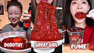 Who is the TRUE QUEEN OF SPICY MUKBANG🌶️👸🔥 [upl. by Drobman54]