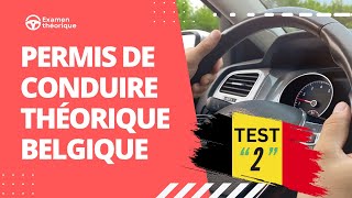 Nouveau permis de conduire théorique Belgique 2025 ✅ 50 Questions Examen 2 [upl. by Aihseya]