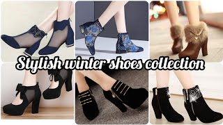 stylish winter boots for girlsattractive heel shoes for winterwinter heelsfashion shoes [upl. by Lorri]