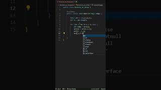 Java program  Reverse an Array shorts youtubeshorts java javaprogram coding [upl. by Hillari]