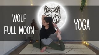 Wolf Full Moon Yoga  For Energy and Motivation [upl. by Llehsal]