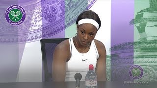 Sloane Stephens Wimbledon 2019 Second Round Press Conference [upl. by Catlaina]