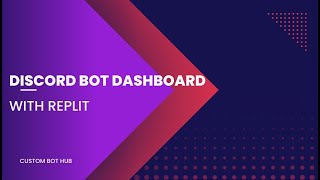 2023 How to Make Discord Bot Dashboard with Replit EZ [upl. by Renfred]