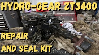 HydroGear ZT 3400 Transaxle Repair and Rebuild for ferris zero turn mower [upl. by Yeliak207]