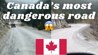 😱DEATH DEFYING FAMILY ROAD TRIP  CANADA’S MOST DANGEROUS ROAD  INSANE CLIFF TO LUSSIER HOT SPRINGS [upl. by Annawd]