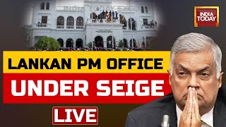 Sri Lanka LIVE TV News Protestors Invade Sri Lanka PM Office Drones Deployed Special Panel Formed [upl. by Yvad]