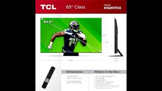 Review TCL 65Inch QM7 QLED 4K Smart QDMini LED TV with Google TV  65QM751G 2024 Model [upl. by Adnola808]