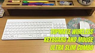 TopMate Wireless Keyboard and Mouse Ultra Slim Combo Review amp Test [upl. by Bilski]