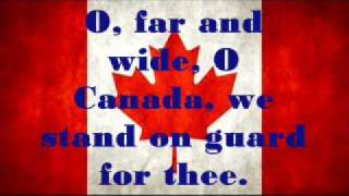 Canadian National Anthem  Lyrics [upl. by Chelsie575]