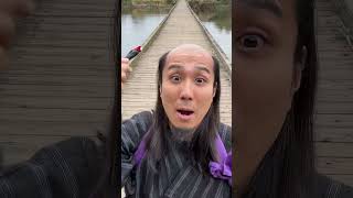 Shaving on the bridge ASMR SAMURAI shavingtime 侍 razor [upl. by Thoer]