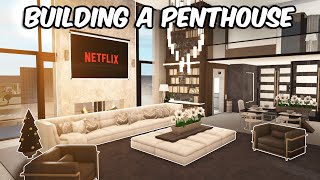 BUILDING A PENTHOUSE IN BLOXBURG [upl. by Ailedua630]