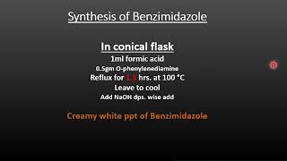 Synthesis of benzimidazole [upl. by Serdna]