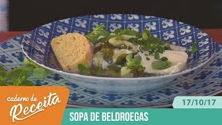 Caderno de Receita  Sopa de beldroegas [upl. by Ruthann]