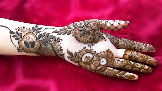 Very beautiful front hand mehndi design  easy mehndi design  mehndi ka design  mehndi design [upl. by Nnylrefinnej]