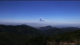 Holy Fire Smoke Plume from San Bernardino Mountain Range [upl. by Sirmons]