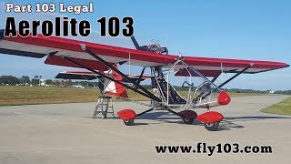 Aerolite 103 Part 103 Legal Ultralight Aircraft Deland Sport Aviation Showcase [upl. by Middle]