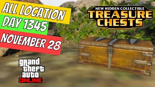 GTA Online Treasure Chest Locations November 28  DAY 1345 ON THE CAYO PERICO ISLAND [upl. by Schinica254]